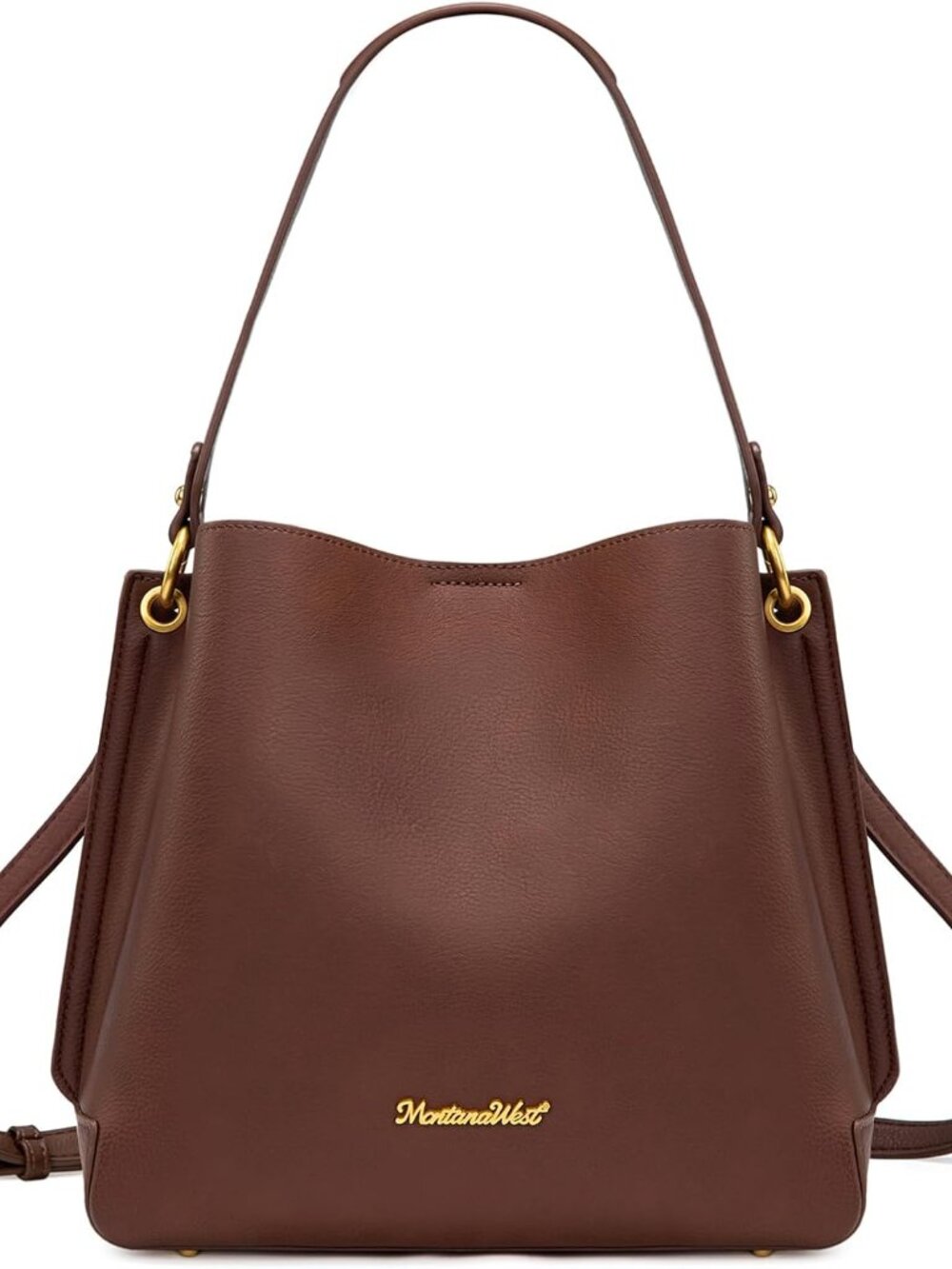 Medium Hobo Bag for Women, Shoulder Purse with 3 Compartments